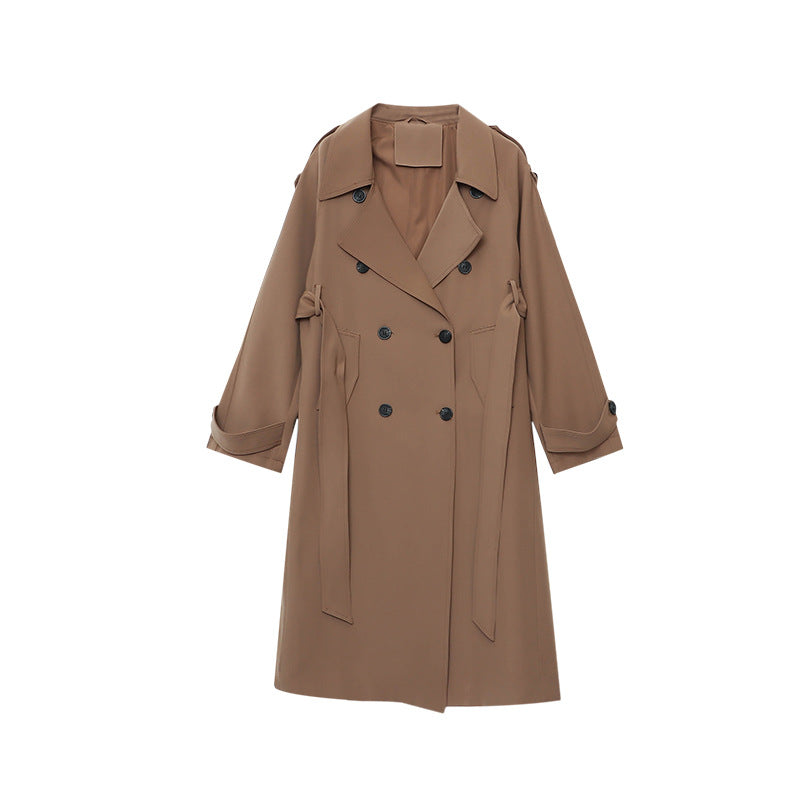 Damen Trenchcoat Elegant Vielseitig Eveloria