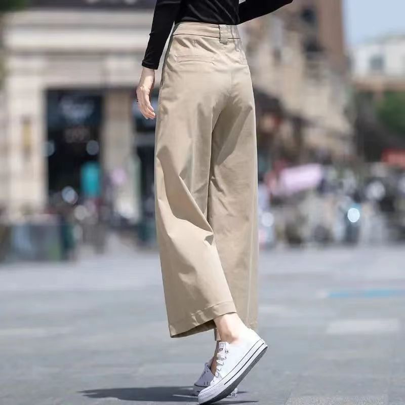 Damen Weite Hose Hochbund Eveloria