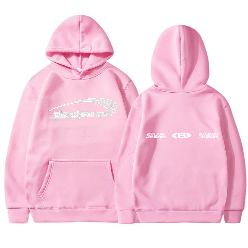 Damen Kapuzensweater Modernes Logo-Design Kängurutaschen