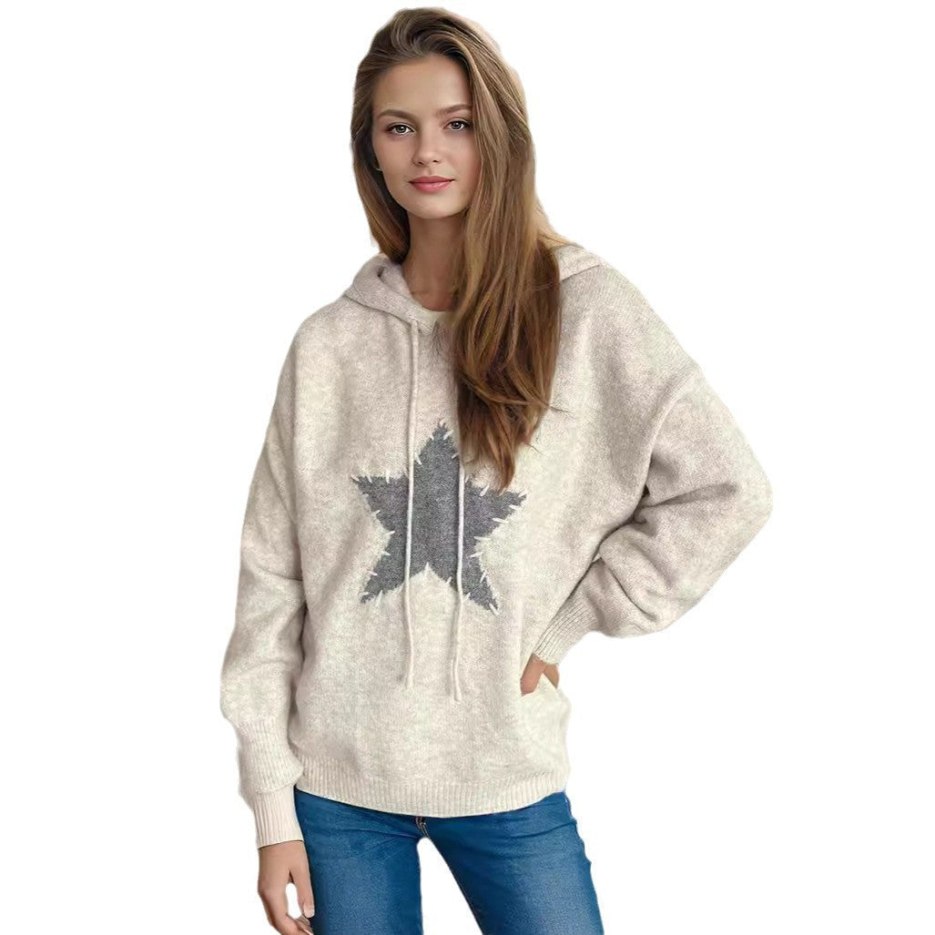 Damen Hoodie Sternenmuster Eveloria