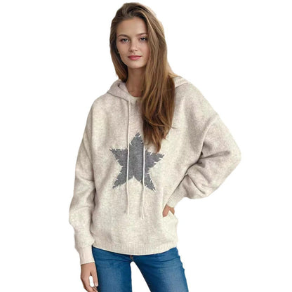 Damen Hoodie Sternenmuster Eveloria