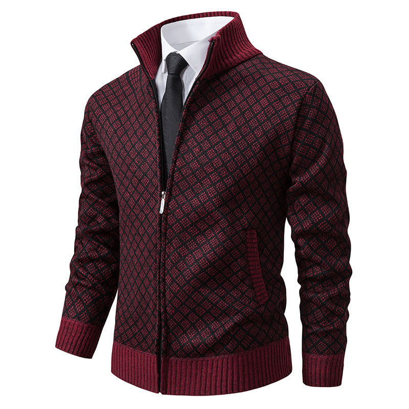 Herren Strickblazer Strukturiertes Muster Eveloria