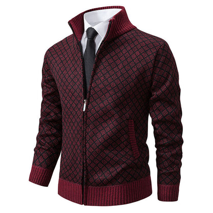 Herren Strickblazer Strukturiertes Muster Eveloria