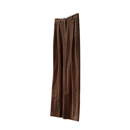 Damen Cordhose Weite Passform Hoher Bund Eveloria