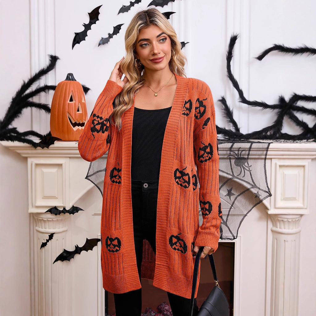 Damen Strickjacke Geistermotiv Eveloria - Eveloria