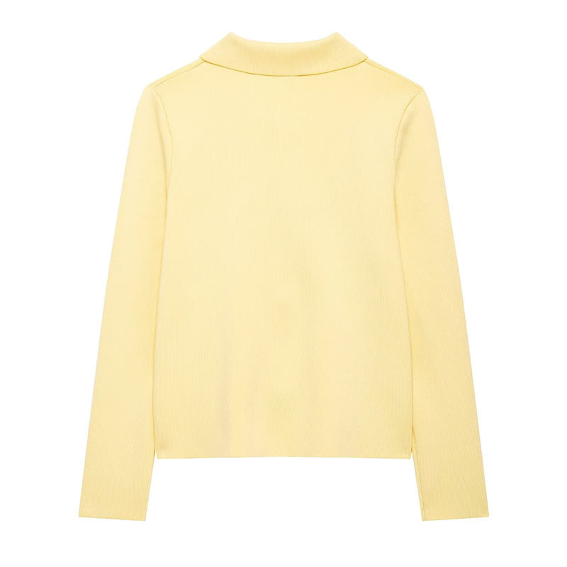 Damen Strickjacke mit Blütenknöpfen Eveloria