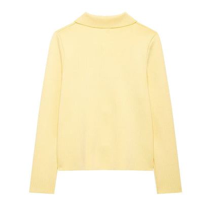 Damen Strickjacke mit Blütenknöpfen Eveloria
