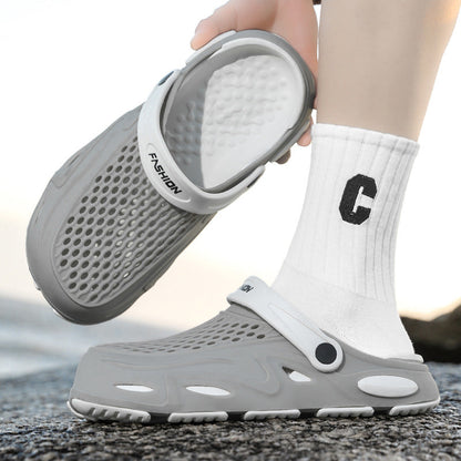 Herren Clogs Atmungsaktives Material Verstellbarer Riemen Eveloria