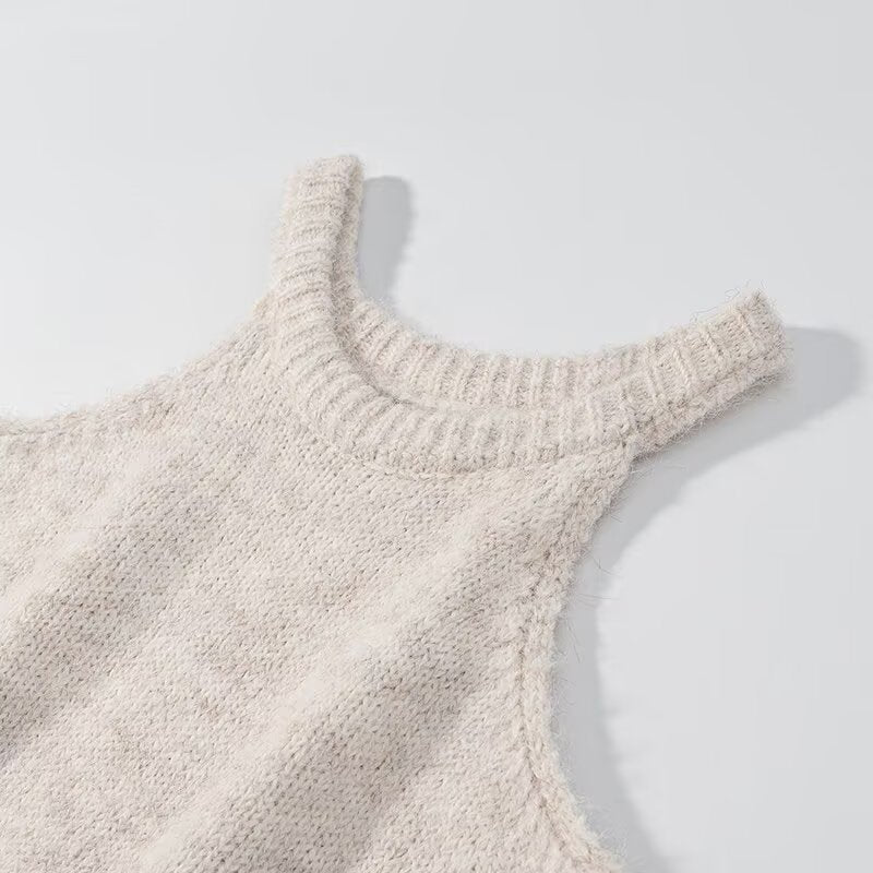 Damen Strickmantel Weich Soft Oversized Elegant Beige