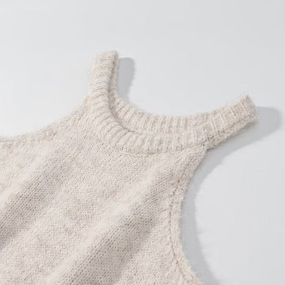 Damen Strickmantel Weich Soft Oversized Elegant Beige