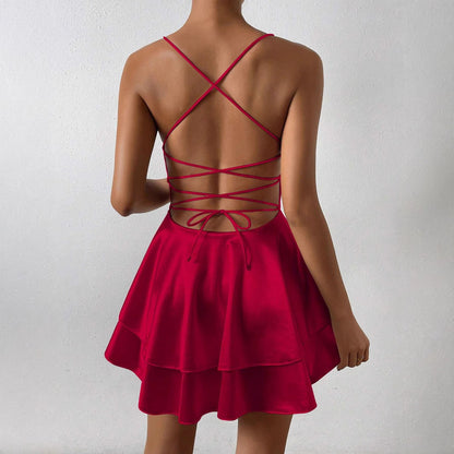 Damen Freizeitkleid Trägerdesign Schwingrock Eveloria