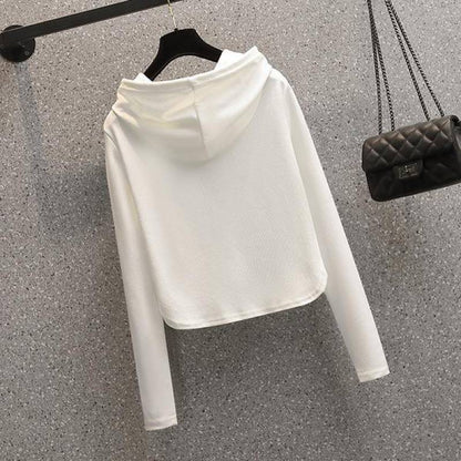 Damen Crop-Hoodie mit Reißverschluss Eveloria