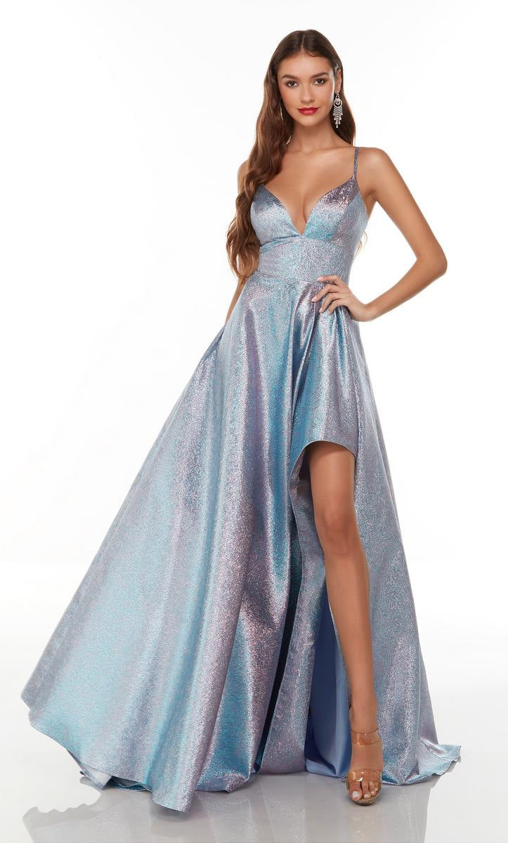 Damen Abendkleid mit Seitenschlitz Eveloria