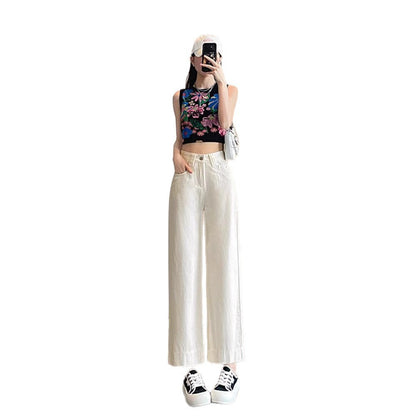 Damen Highwaist Jeans Weit Bein Eveloria