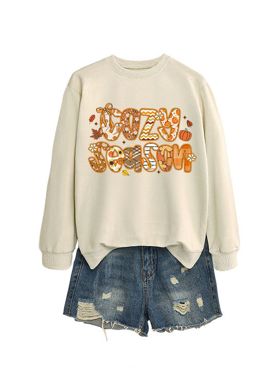 Damen Sweatshirt Herbstdesign Lässiger Schnitt Eveloria
