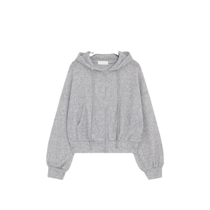 Damen Sportjacke Kurz Reißverschluss Eveloria