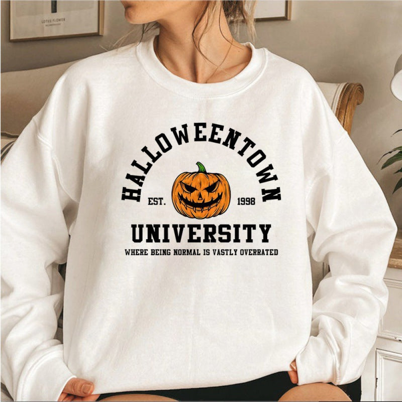 Damen Sweatshirt Halloween-Design Bequem Grau Eveloria - Eveloria