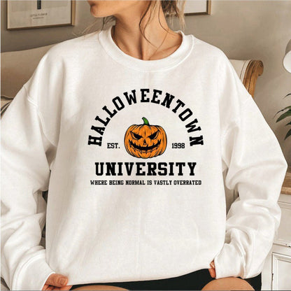 Damen Sweatshirt Halloween-Design Bequem Grau Eveloria - Eveloria
