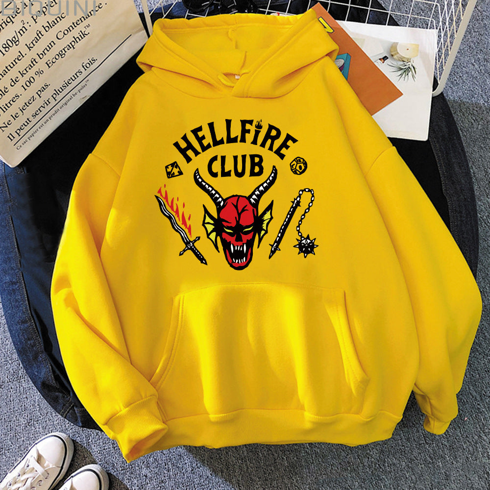 Damen Kapuzenpullover Auffälliges Motiv Lässiger Schnitt