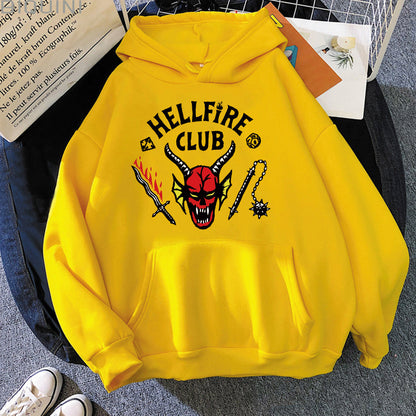 Damen Kapuzenpullover Auffälliges Motiv Lässiger Schnitt