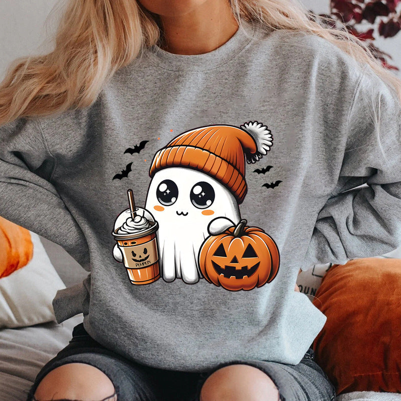 Damen Sweatshirt Halloween Grafikdesign Eveloria