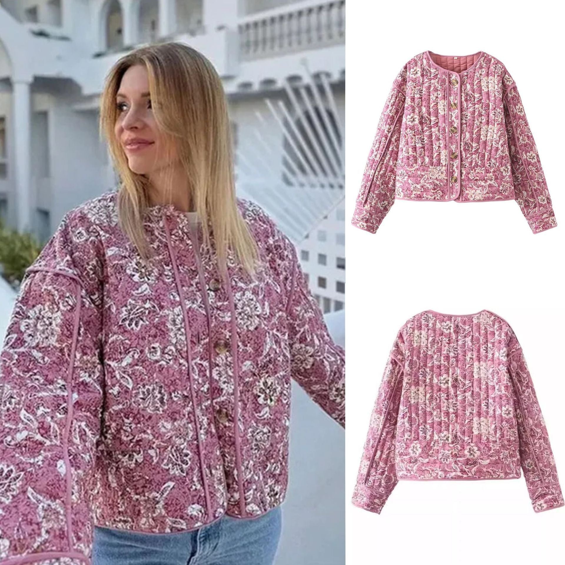 Damen Steppjacke Bedruckt Eveloria - Eveloria