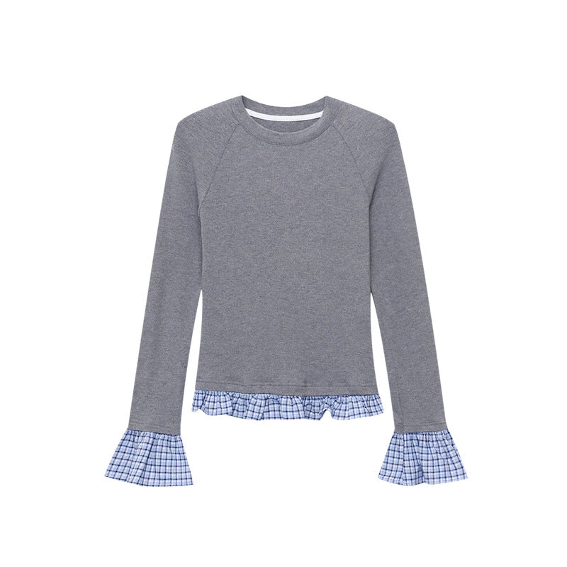 Damen Langarmshirt mit Schößchen Eveloria
