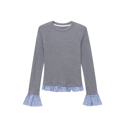 Damen Langarmshirt mit Schößchen Eveloria