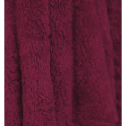 Damen Fleece-Kleid Hochkragen Voluminöse Ärmel Grau Eveloria