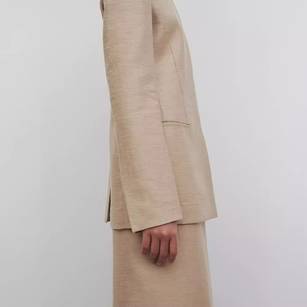 Damen Blazer Eveloria Elegantes Design Strukturiert