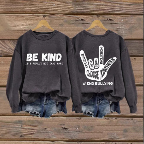 Damen Sweatshirt Positives Motiv Handbemalt Eveloria