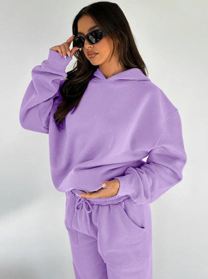Damen Oversized Hoodie Jogger Set