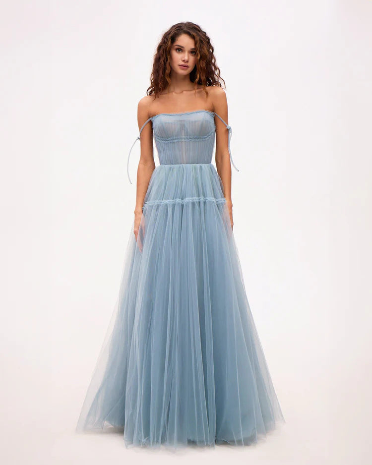 Eveloria Damen Abendkleid Tüll Elegant