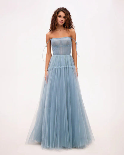 Eveloria Damen Abendkleid Tüll Elegant