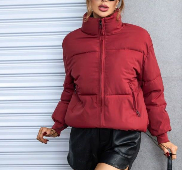 Damen Winterjacke Gesteppt Sportlich Hochkragen Eveloria