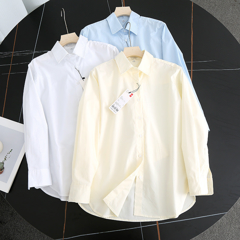 Damen Bluse Moderner Kragen Leicht Elegante Weiß - Eveloria