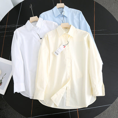 Damen Bluse Moderner Kragen Leicht Elegante Weiß - Eveloria