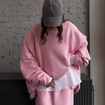 Damen Hoodie Jogginghose Oversized Anzug