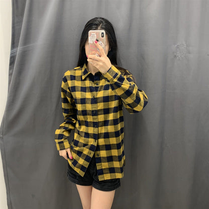 Damen Flanell-Hemdbluse Kariert