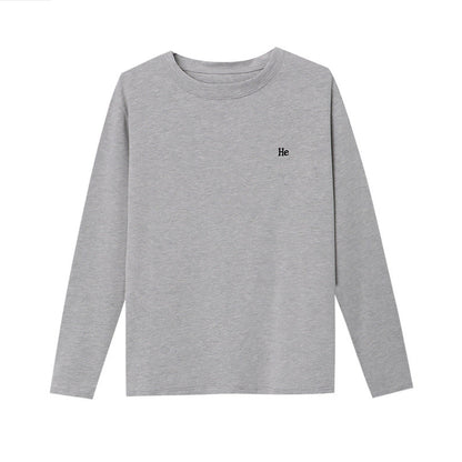 Damen Langarmshirt Lässig Minimalistisch Eveloria
