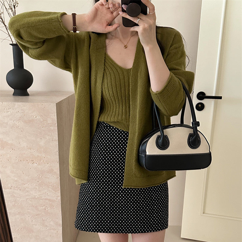 Damen Strickjacke Lässiger Schnitt Weiches Material - Eveloria