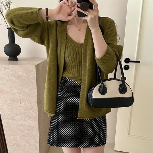 Damen Strickjacke Lässiger Schnitt Weiches Material - Eveloria
