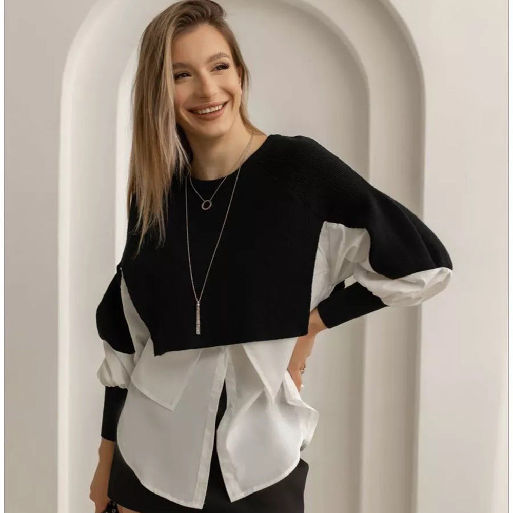 Damen Cropped Pullover Innovativ Eveloria