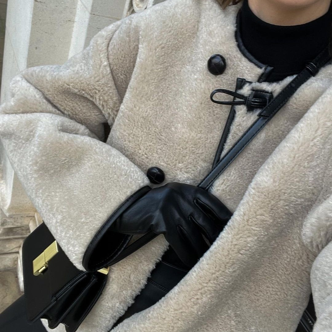 Damen Fleecejacke Kuschelig Mit Taschen Eveloria