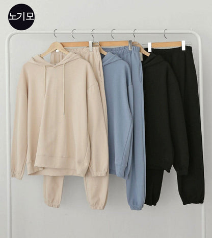 Damen Hoodie Jogginghose Set Weiches Baumwollmaterial Eveloria