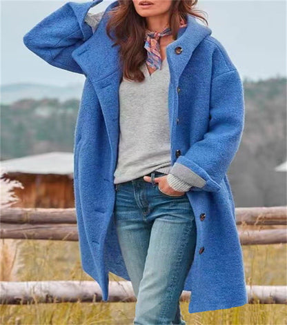 Damen Oversized Freizeitmantel Modischer Schnitt Eveloria
