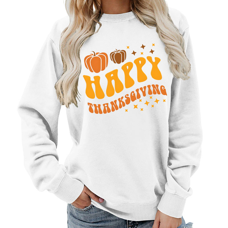 Damen Sweater Pumpkin-Motiv Gemütlich Grün
