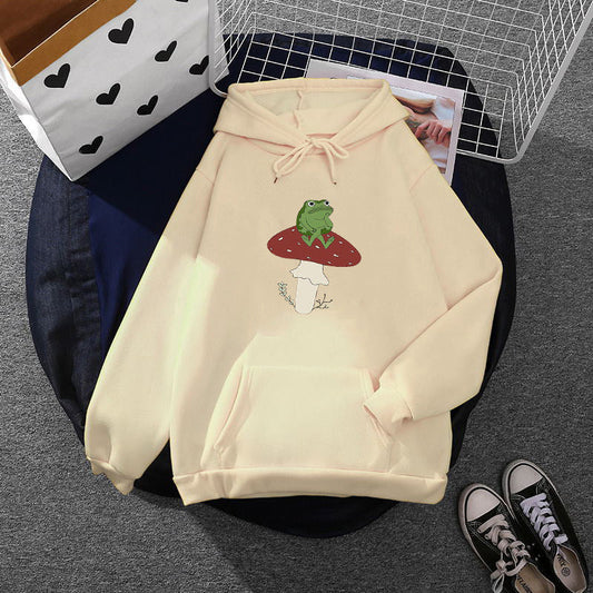 Damen Hoodie Frosch Motiv Eveloria - Eveloria