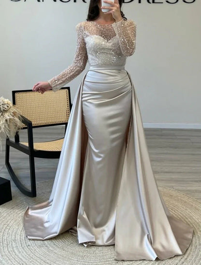 Damen Abendkleid mit Glitzerdetails und fließendem Stoff Eveloria