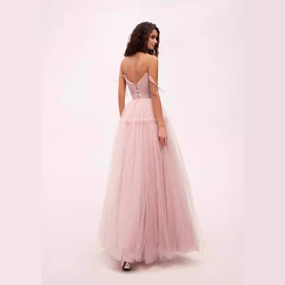 Eveloria Damen Abendkleid Tüll Elegant
